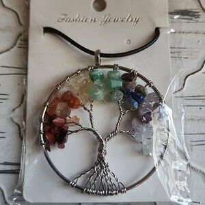 NWT Chakra Tree of Life Necklace